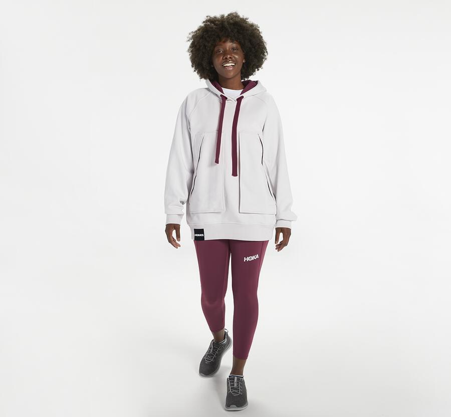 Hoka One One Hoodie Womens White - Bondi - 80749GMWH